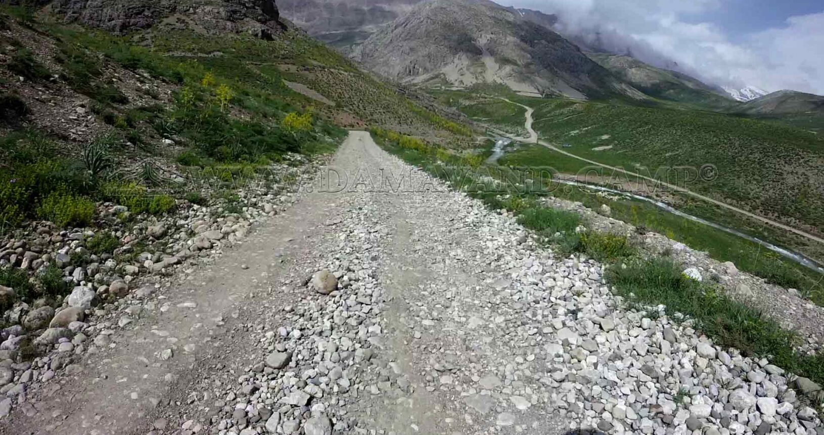 Mountain Biking toward Sefid-Ab River in Lar National Park