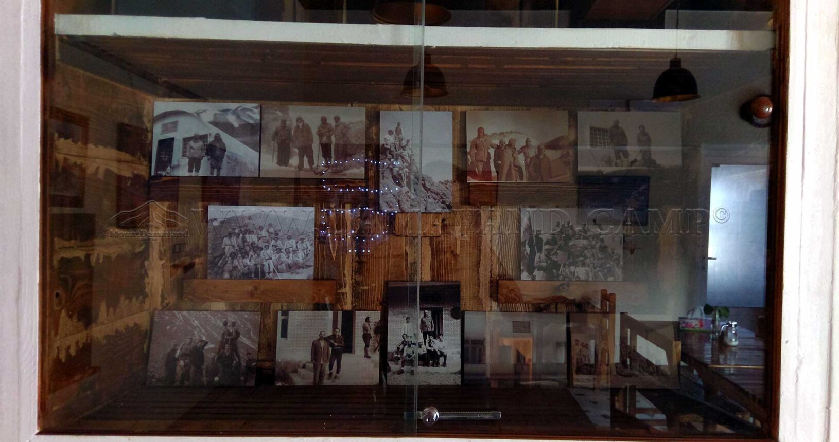 Old photos of Damavand expeditions and Mr. Faramarzpour.