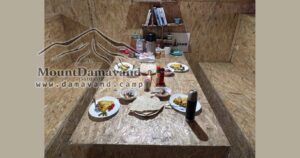 Meals in Damavand Camp 3 (Renovated Old Hut)