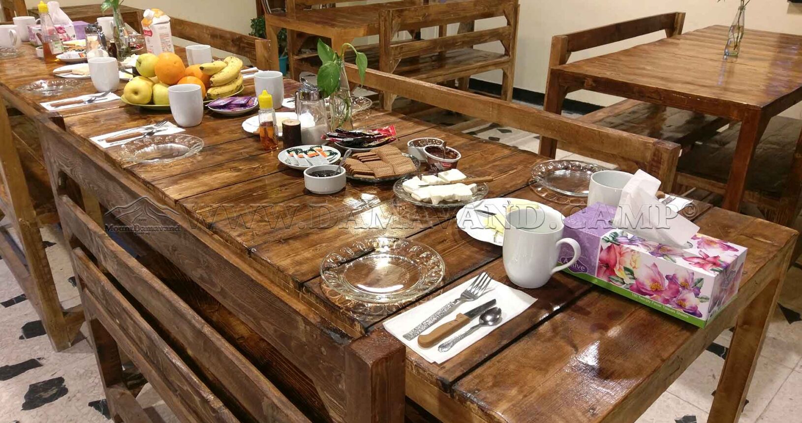 Meal Service at Camp 1 (Rineh) of Mount Damavand